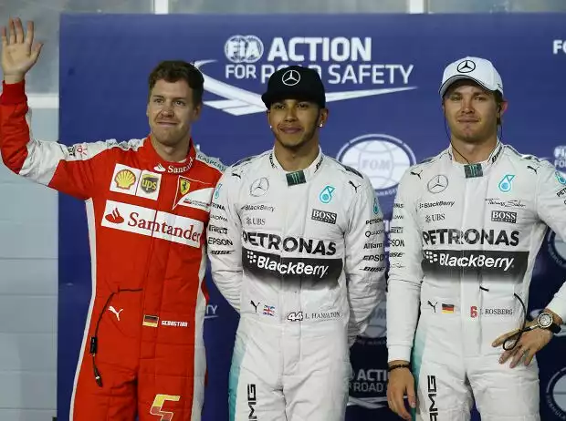 Sebastian Vettel, Lewis Hamilton, Nico Rosberg Titel-Bild zur News: Sebastian Vettel, Lewis Hamilton, Nico Rosberg