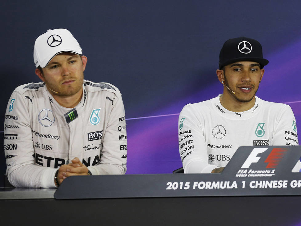Lewis Hamilton, Nico Rosberg, Sebastian Vettel