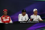 Sebastian Vettel (Ferrari), Lewis Hamilton (Mercedes) und Nico Rosberg (Mercedes) 