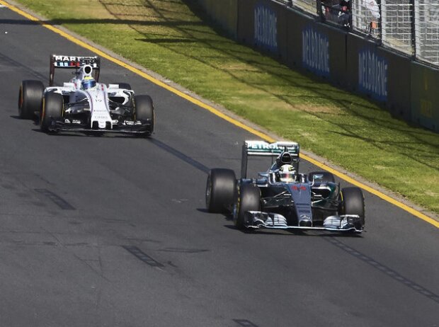 Titel-Bild zur News: Lewis Hamilton, Nico Rosberg, Felipe Massa
