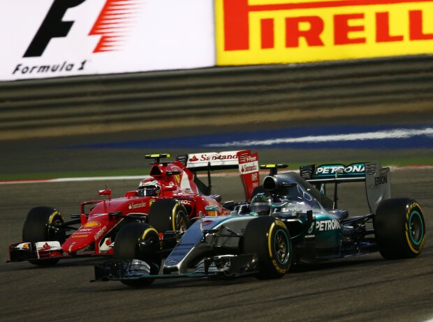 Titel-Bild zur News: Nico Rosberg, Kimi Räikkönen