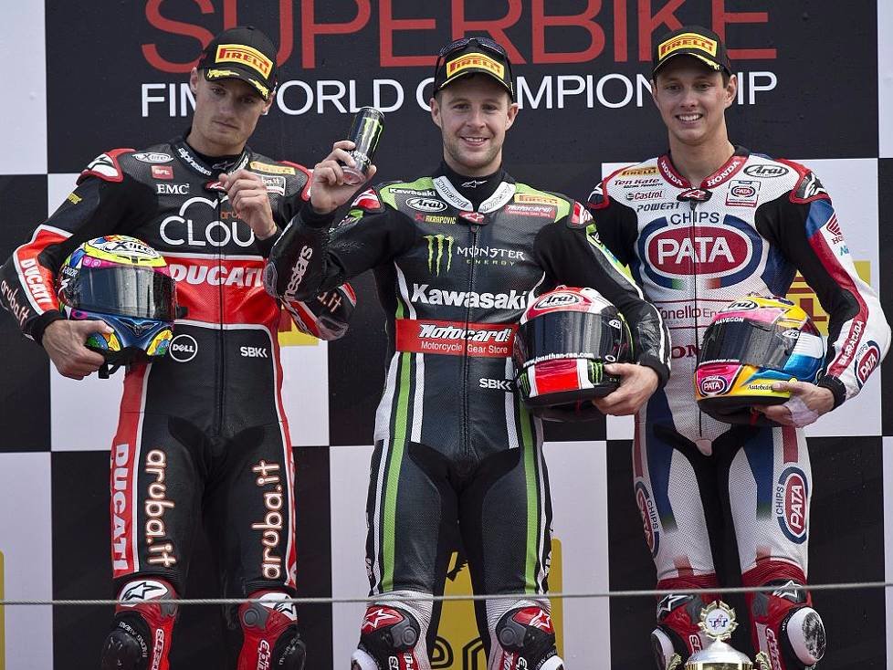 Jonathan Rea, Chaz Davies, Michael van der Mark