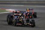 Pastor Maldonado (Lotus), Max Verstappen (Toro Rosso) und Daniil Kwjat (Red Bull) 