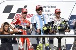 Andrea Dovizioso, Valentino Rossi und Cal Crutchlow 