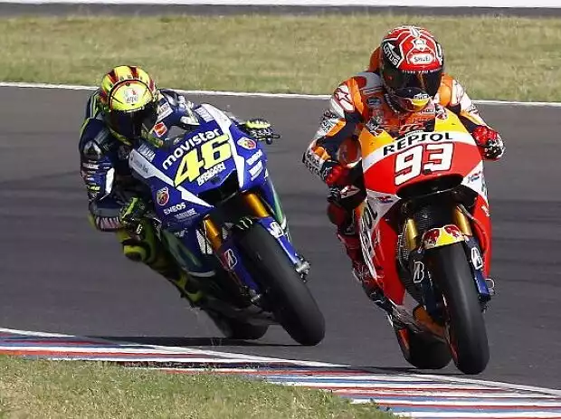 Marc Marquez, Valentino Rossi Titel-Bild zur News: Marc Marquez, Valentino Rossi