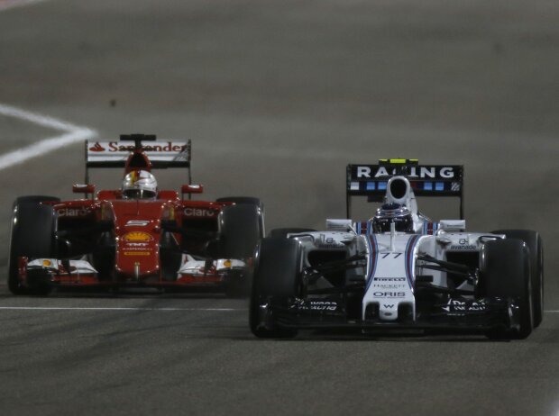 Titel-Bild zur News: Valtteri Bottas, Sebastian Vettel