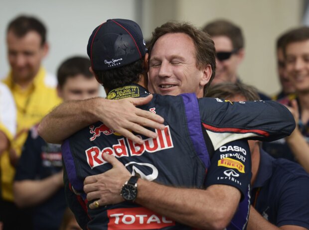 Titel-Bild zur News: Daniel Ricciardo, Christian Horner