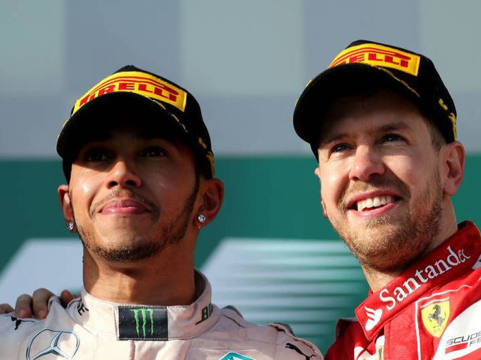 Nico Rosberg, Lewis Hamilton, Sebastian Vettel