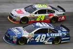 Platz zwei und drei für die Hendrick-Teamkollegen Jimmie Johnson Jeff Gordon