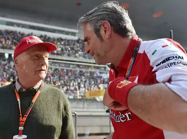 Niki Lauda, Maurizio Arrivabene Titel-Bild zur News: Niki Lauda, Maurizio Arrivabene