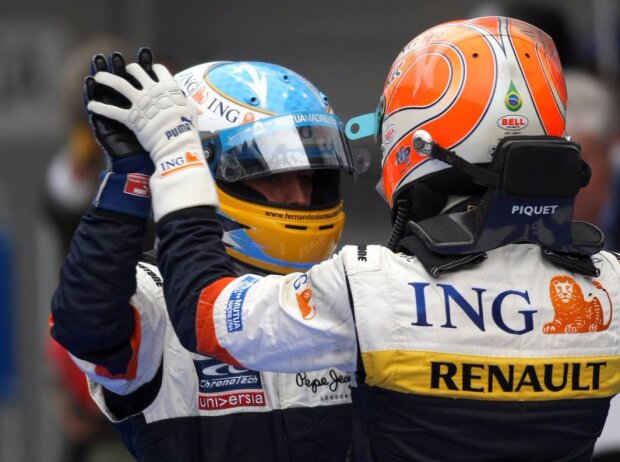 Titel-Bild zur News: Fernando Alonso, Nelson Piquet Jun.
