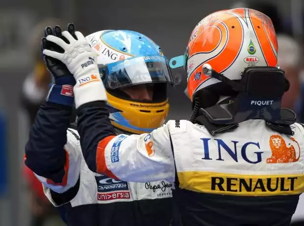 Fernando Alonso, Nelson Piquet Jun. Titel-Bild zur News: Fernando Alonso, Nelson Piquet Jun.