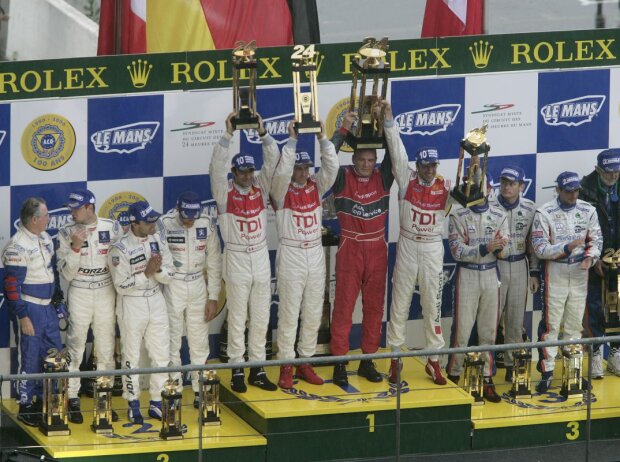 Siegerehrung der 24 Stunden von Le Mans 2007