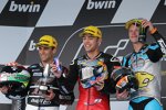 Johann Zarco, Jonas Folger und Esteve Rabat 