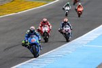 Maverick Vinales vor Andrea Dovizioso und Hector Barbera 