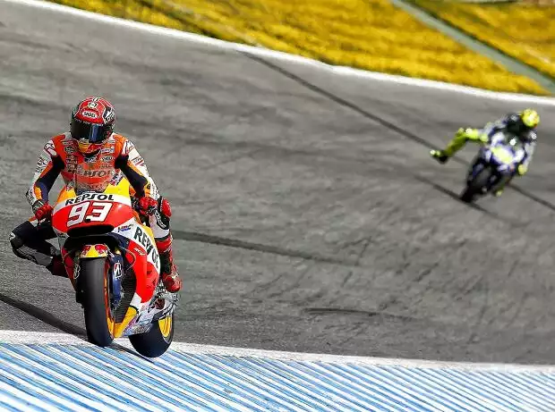 Marc Marquez, Valentino Rossi Titel-Bild zur News: Marc Marquez, Valentino Rossi