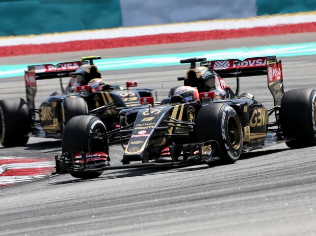 Titel-Bild zur News: Romain Grosjean, Pastor Maldonado
