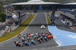 Start des Moto3 Rennens in Jerez