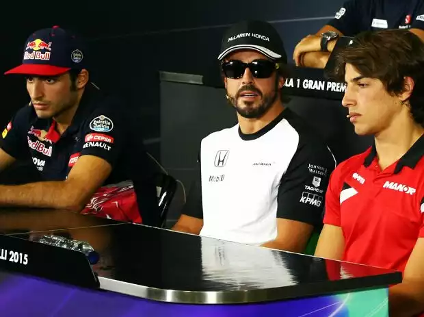 Carlos Sainz, Fernando Alonso, Roberto Merhi Titel-Bild zur News: Carlos Sainz, Fernando Alonso, Roberto Merhi