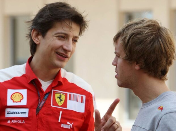 Titel-Bild zur News: Sebastian Vettel, Massimo Rivola