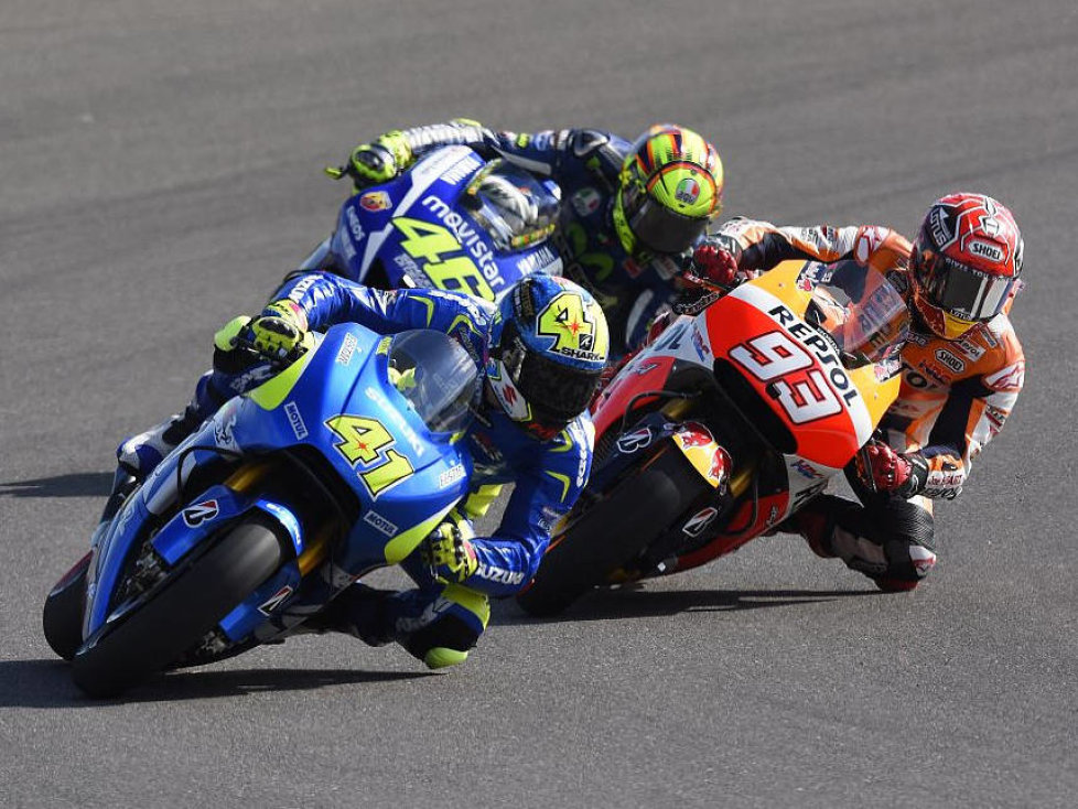 Aleix Espargaro, Marc Marquez, Valentino Rossi