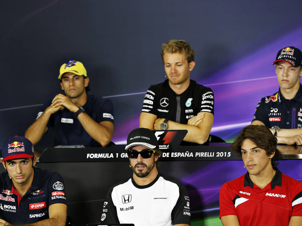 Felipe Nasr, Nico Rosberg, Daniil Kwjat, Roberto Merhi, Fernando Alonso, Carlos Sainz
