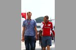 Alexander Wurz (Toyota) und Sebastian Vettel (Ferrari) 