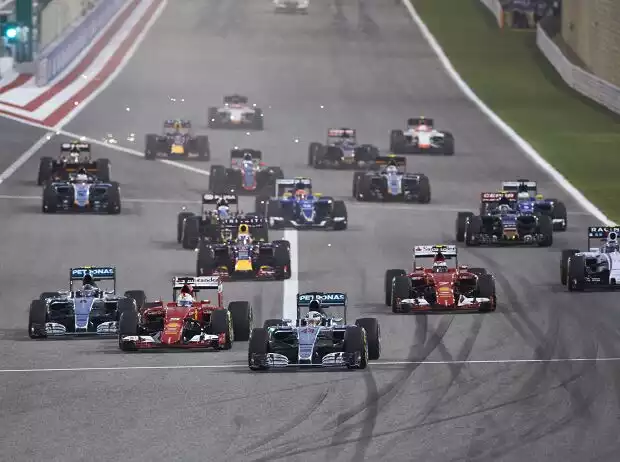 Lewis Hamilton, Sebastian Vettel, Kimi Räikkönen, Nico Rosberg Titel-Bild zur News: Lewis Hamilton, Sebastian Vettel, Kimi Räikkönen, Nico Rosberg
