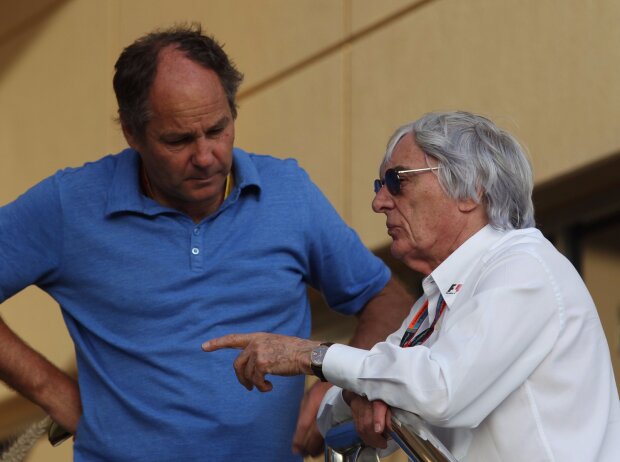 Titel-Bild zur News: Bernie Ecclestone, Gerhard Berger