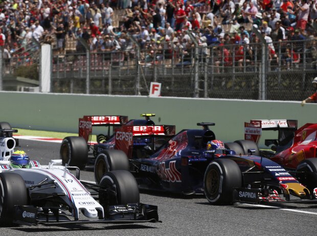 Titel-Bild zur News: Felipe Massa, Max Verstappen, Carlos Sainz, Romain Grosjean