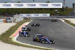 Felipe Nasr (Sauber), Marcus Ericsson (Sauber), Sergio Perez (Force India) und Nico Hülkenberg (Force India) 