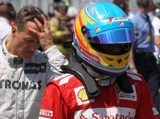 Titel-Bild zur News: Michael Schumacher, Fernando Alonso