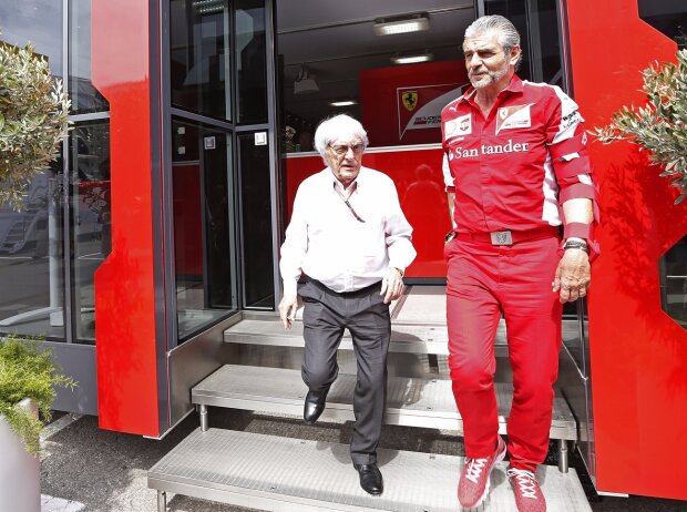 Bernie Ecclestone, Maurizio Arrivabene Bernie Ecclestone, Maurizio Arrivabene
