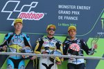 Esteve Rabat, Thomas Lüthi und Johann Zarco 