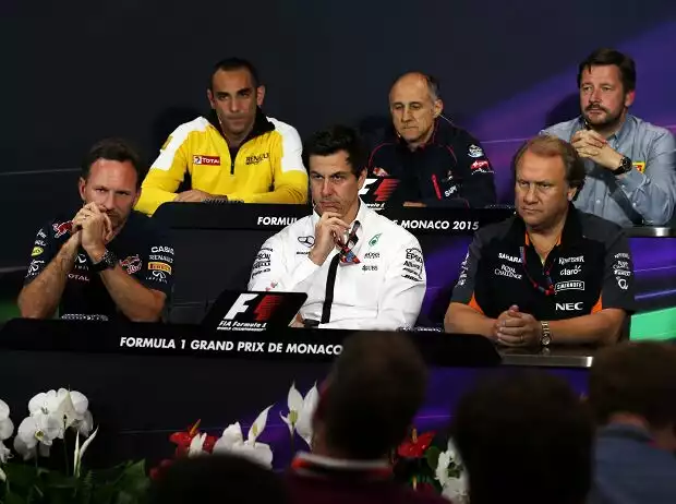 Cyril Abiteboul, Franz Tost, Christian Horner, Toto Wolff Titel-Bild zur News: Cyril Abiteboul, Franz Tost, Christian Horner, Toto Wolff