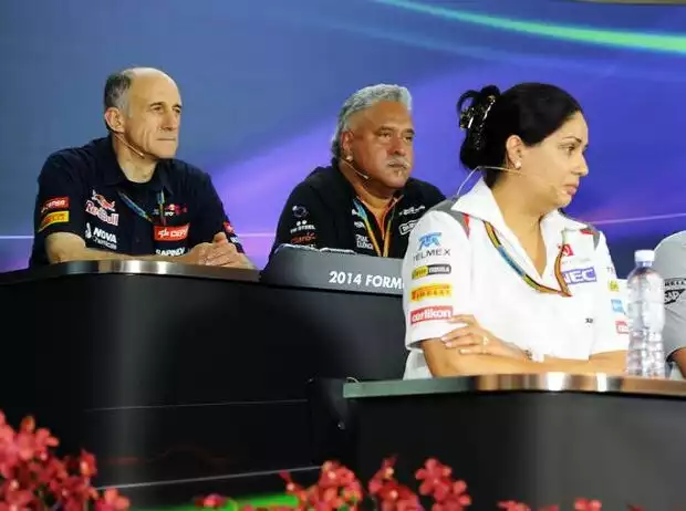 Franz Tost, Vijay Mallya, Monisha Kaltenborn, Eric Boullier, Claire Williams Titel-Bild zur News: Franz Tost, Vijay Mallya, Monisha Kaltenborn, Eric Boullier, Claire Williams