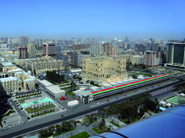 Titel-Bild zur News: Der geplante Formel-1-Stadtkurs in Baku