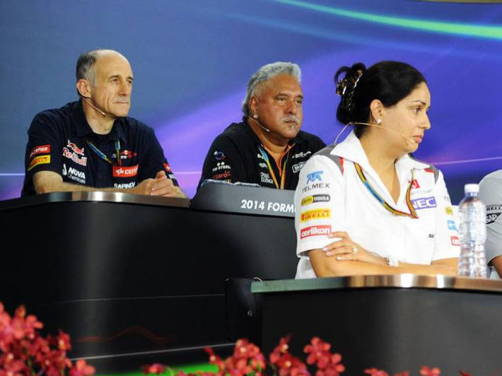 Franz Tost, Vijay Mallya, Monisha Kaltenborn, Eric Boullier, Claire Williams