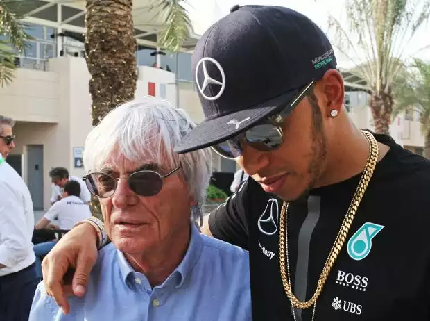 Titel-Bild zur News: Bernie Ecclestone, Lewis Hamilton