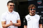 Cristiano Ronaldo und Fernando Alonso (McLaren) 