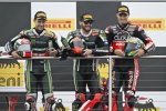 Jonathan Rea Tom Sykes und Chaz Davies 