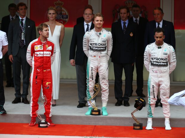 Nico Rosberg, Sebastian Vettel, Lewis Hamilton