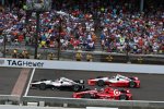 Dreikampf in der Schlussphase: Will Power, Scott Dixon und Juan Pablo Montoya