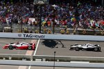 Zieleinlauf: Juan Pablo Montoya (Penske) gewinnt vor Will Power