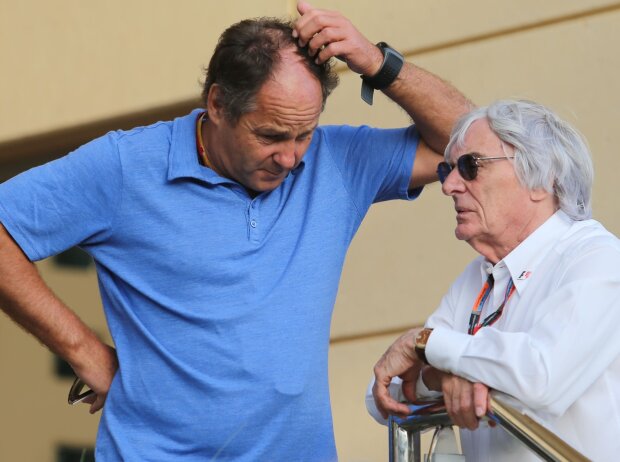 Titel-Bild zur News: Gerhard Berger, Bernie Ecclestone