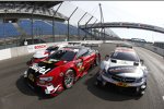 Fotoshooting mit Autos aller DTM-Marken