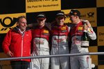 Edoardo Mortara (Abt-Audi), Jamie Green (Rosberg-Audi) und Mattias Ekström (Abt-Sportsline-Audi)