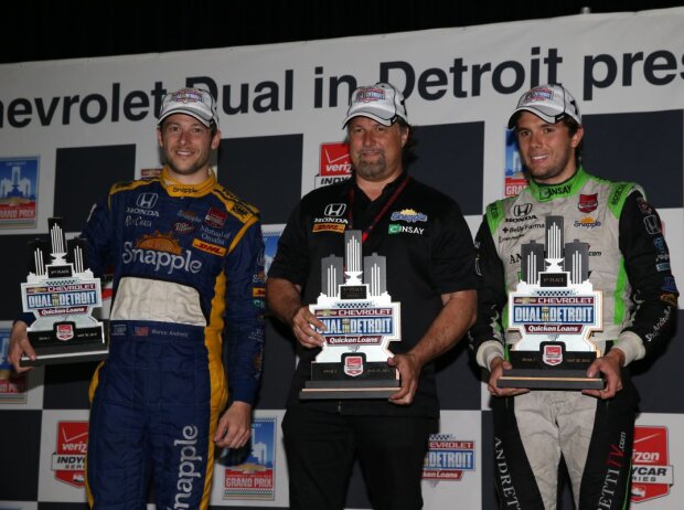 Carlos Munoz, Marco Andretti, Michael Andretti Carlos Munoz, Marco Andretti, Michael Andretti