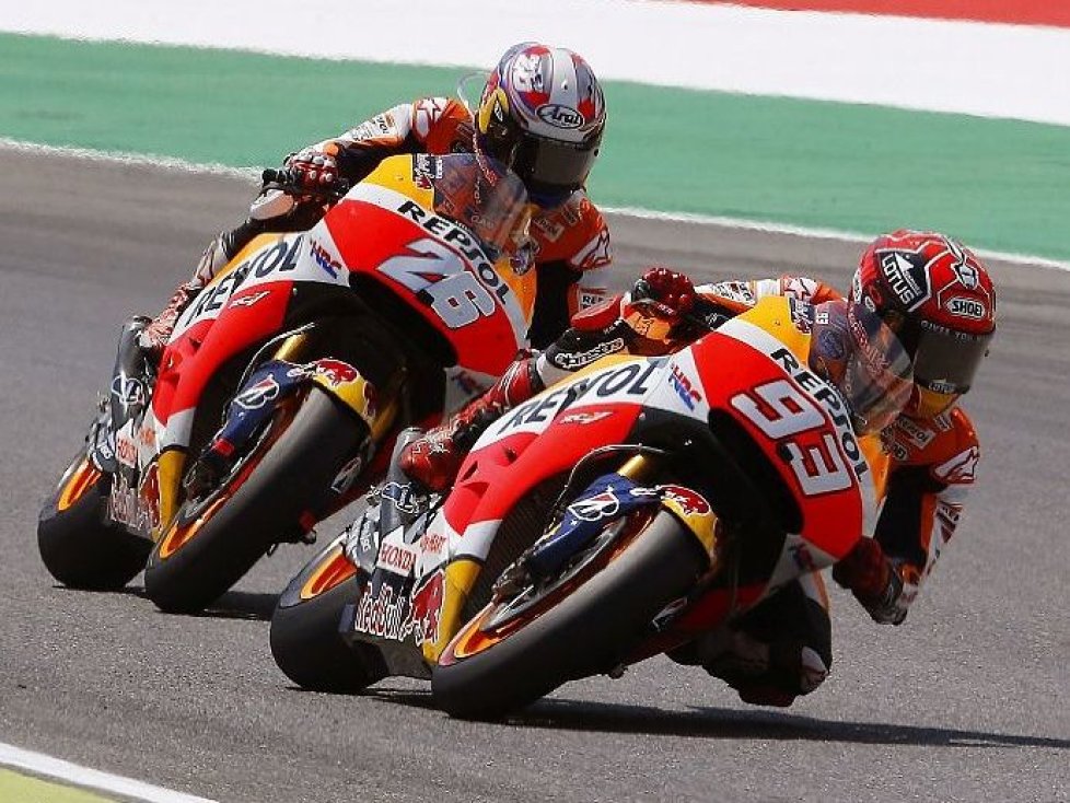 Marc Marquez, Daniel Pedrosa, Valentino Rossi