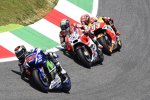 Jorge Lorenzo, Andrea Dovizioso und Marc Marquez 